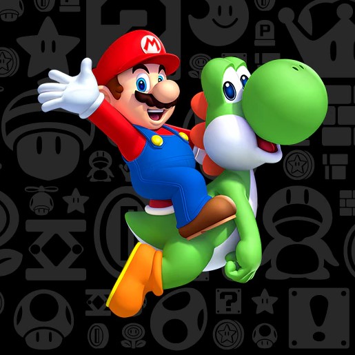 Super Mario On Green Yoshy